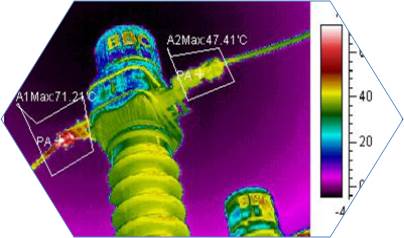 high voltage bushing thermal imaging
